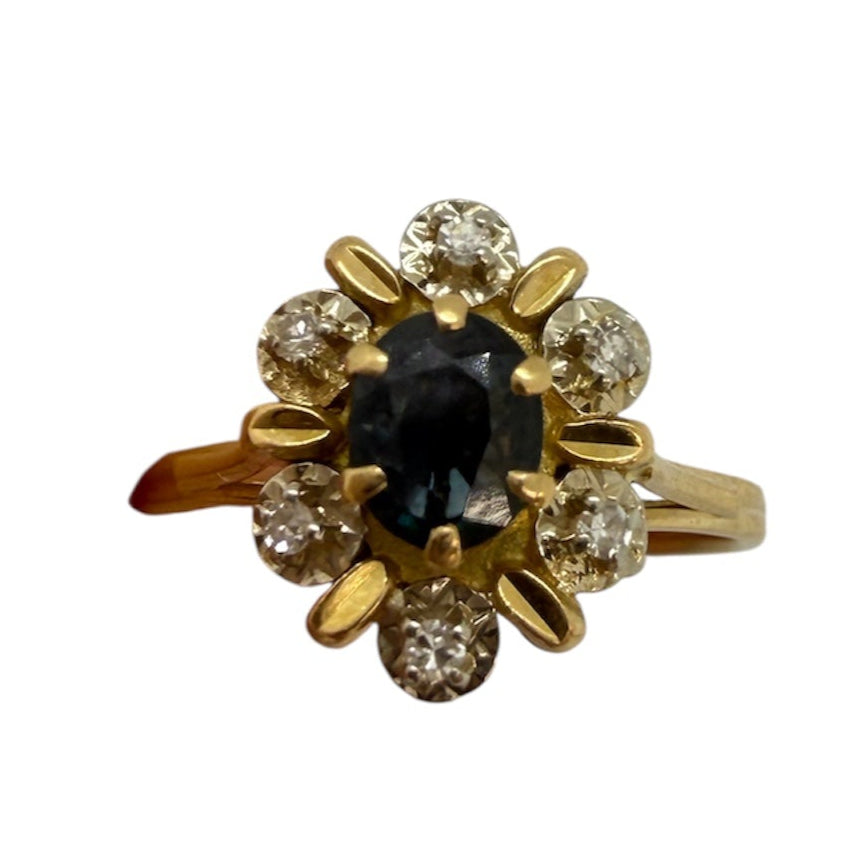 Bagues Marguerite en Or Jaune 18K Taille-52