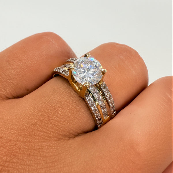 Solitaire en Or Jaune 18k - 5.48 G