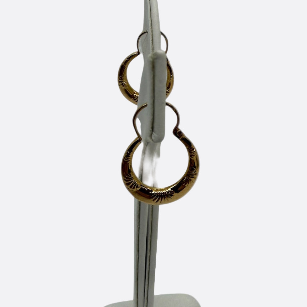 Créoles en Or jaune 18K - 0.89g