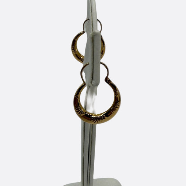 Créoles en Or jaune 18K - 0.89g