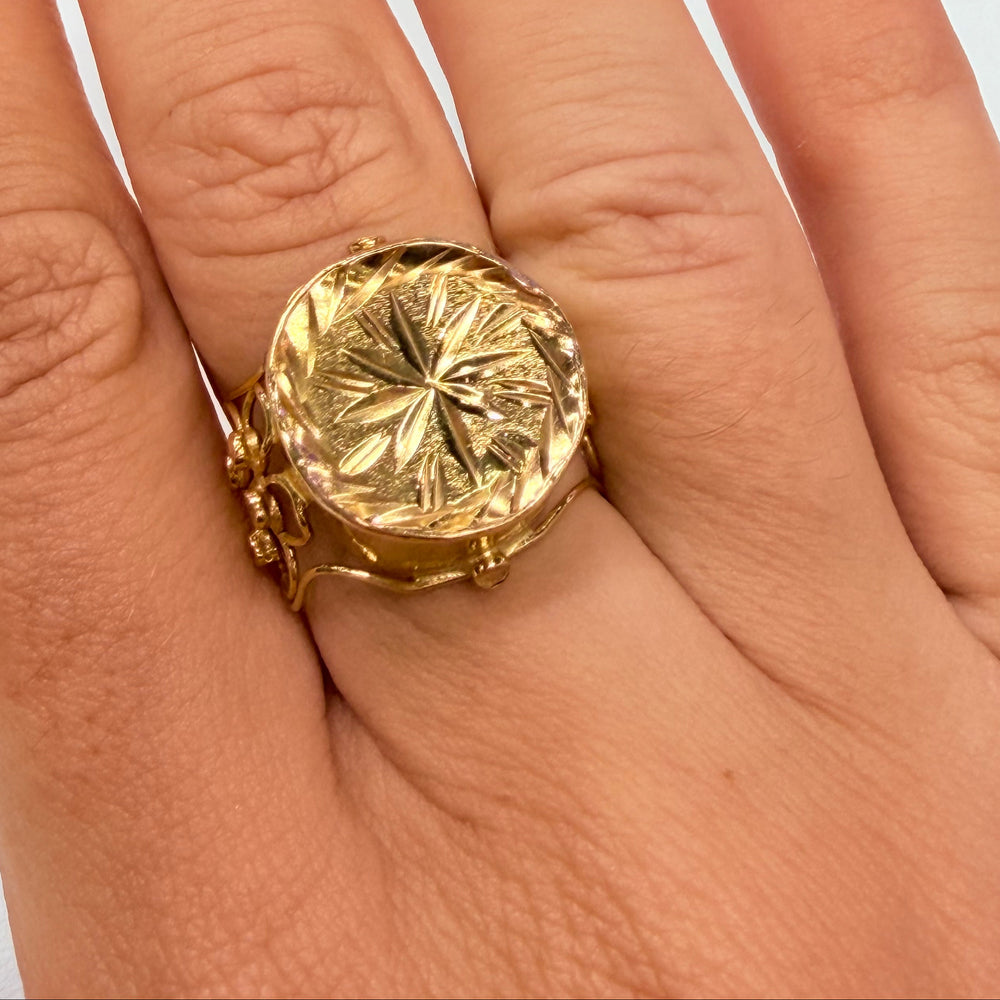 Chevalière en Or Jaune - 18 Carats - Taille 53