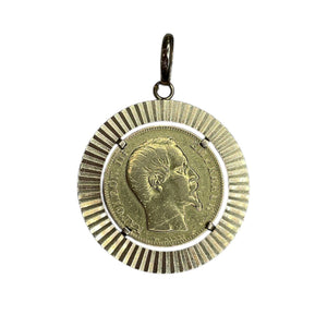 Pendentif Or Jaune 18K 20 Francs Napoléon - 9.89 G