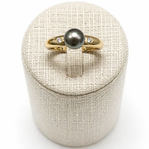 Bague solitaire or jaune 18 K - Taille 63 - 4.89 G