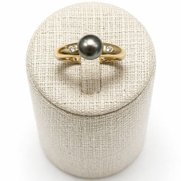 Bague solitaire or jaune 18 K - Taille 63 - 4.89 G