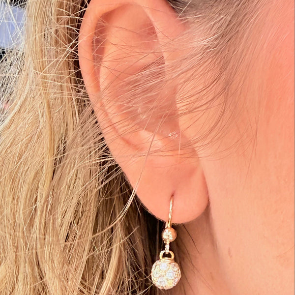 Parure Boucles d'oreilles Dormeuses en Or Jaune 18K - 5.92gr