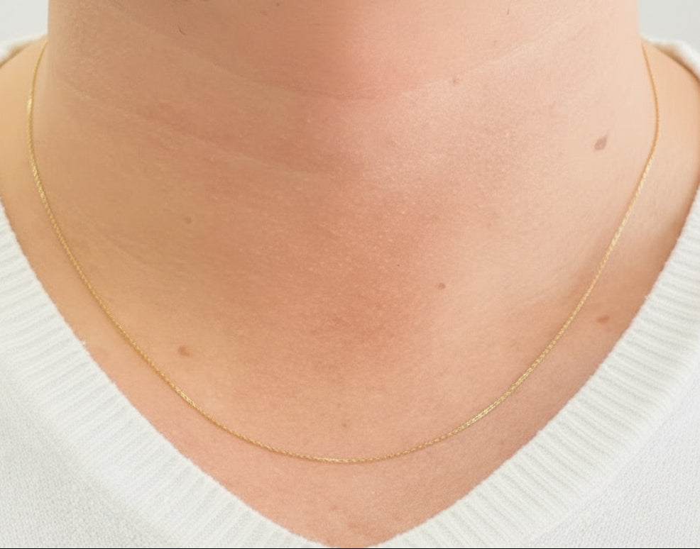 Collier Princesse en Or Jaune 18k - 1.20 G