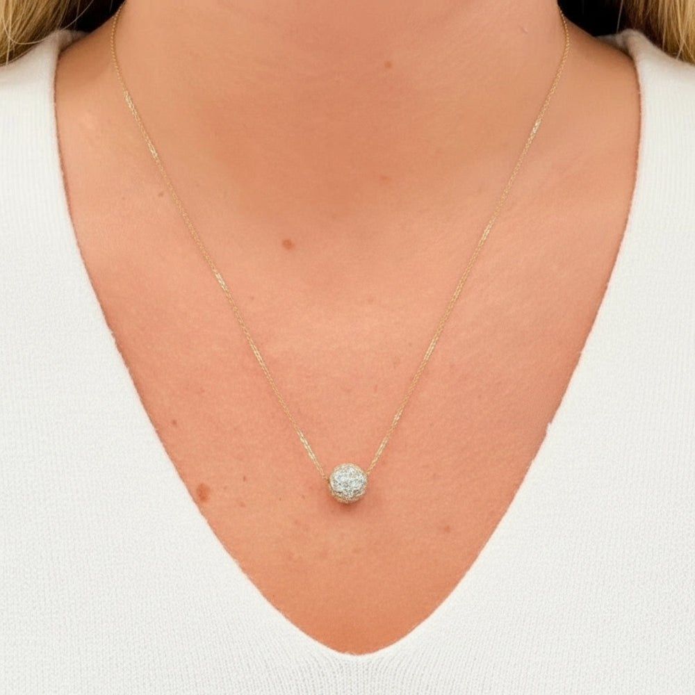 Parure Boucles d'oreilles Dormeuses en Or Jaune 18K - 5.92 G