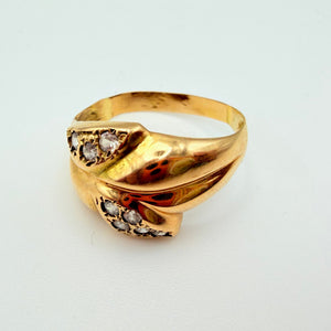 Bague en Or Jaune 18K - Taille 56 - 2.73G