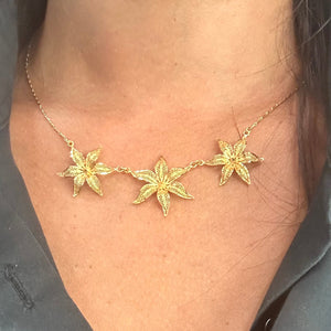 Collier Princesse maille Fantaisie en Or Jaune 18K