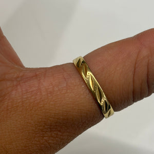 Bague alliance en Or Jaune 18K
