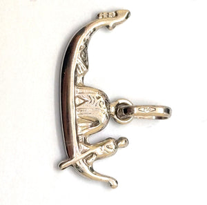 Pendentif Égyptien en Or Gris 18k - 1.39 Grs