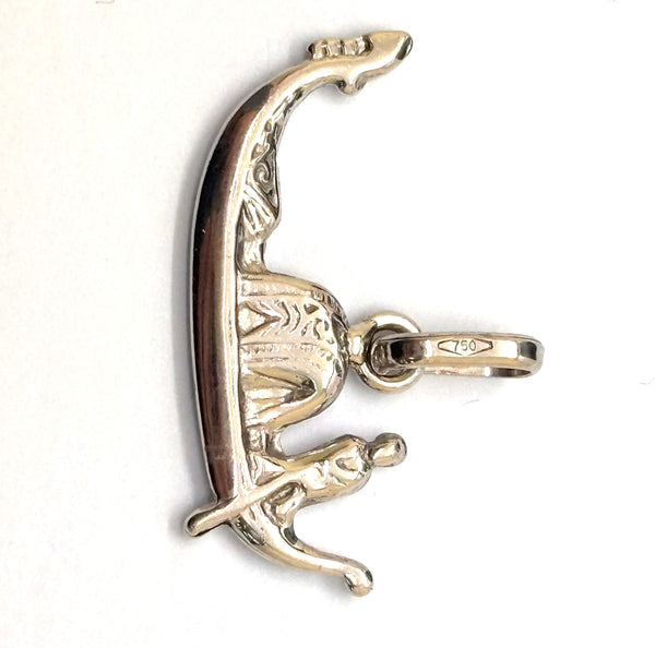 Pendentif Égyptien en Or Gris 18k - 1.39 Grs