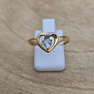 Bague Solitaire Or Jaune 18 Carats - T 55