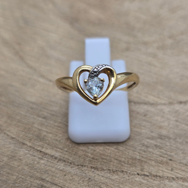 Bague Solitaire Or Jaune 18 Carats - T 55