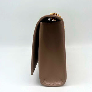 Sac à bandoulière Saint Laurent Kate en cuir beige