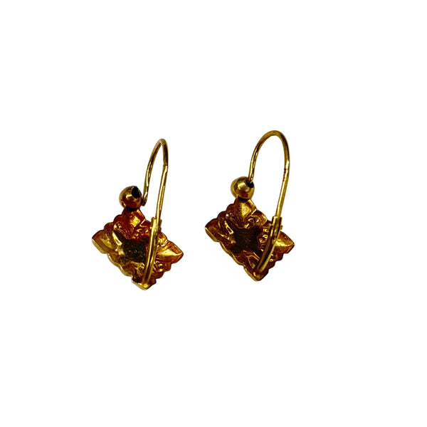 Boucles d'oreilles en Or Jaune 18k