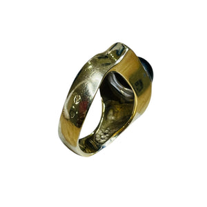 Bague Tank en Or Jaune 18 K - Taille 54 -  13.52 G