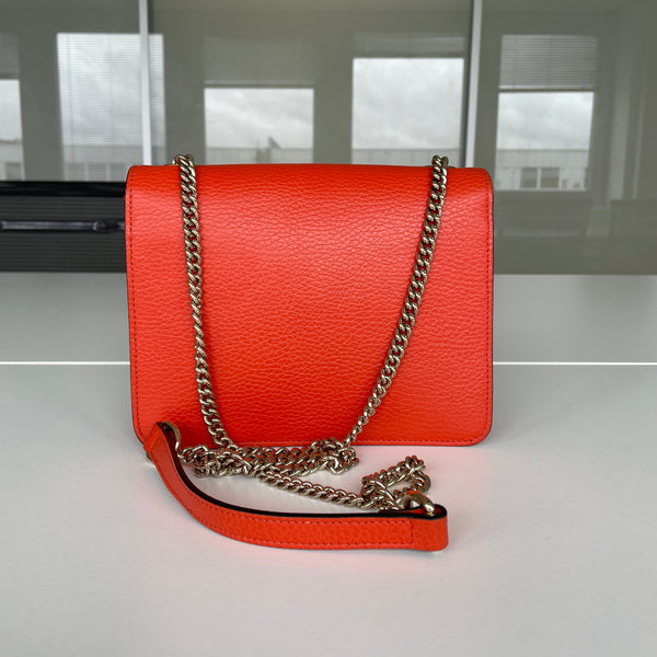 Sac à bandoulière Gucci Interlocking en cuir orange