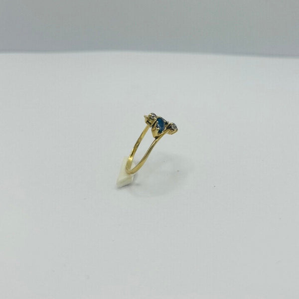 Bague Toi et Moi Or Jaune 18K T.53