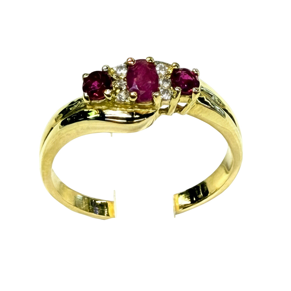 Bague en Or Jaune 18K - Taille 58 Poids - 3.40 Grs