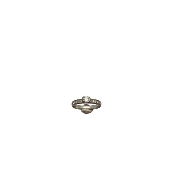 Bague en Or Blanc 18K - 3.51 Grs - Taille 56