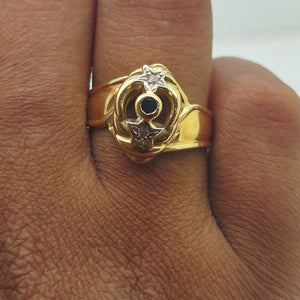 Bague en or jaune 18K - 4.04 Grs - Taille 54