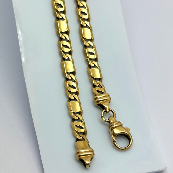 Collier maille marine en or Jaune 18 carats