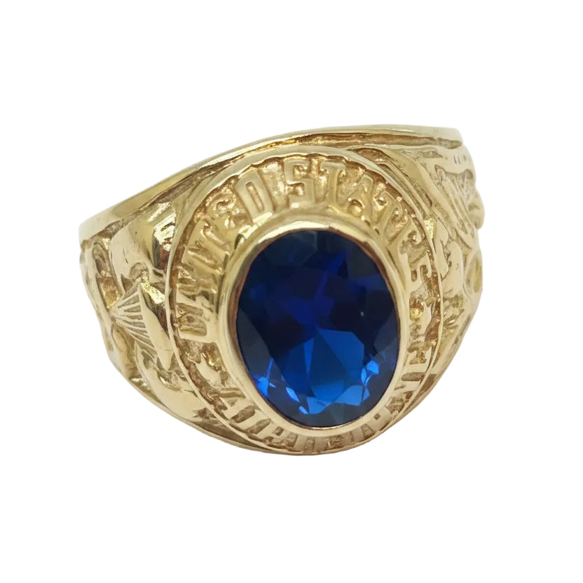 Bague Chevalière Or Jaune 18 K - Taille 66 - 11 G