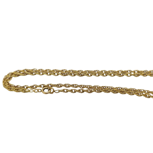 Collier Matinée en Or Jaune 18K Corde