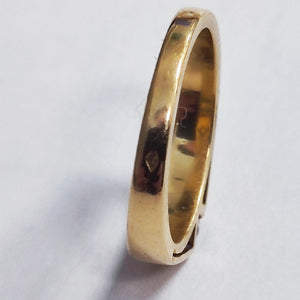 Bague en Or Jaune & Or Blanc 18K – Taille 54