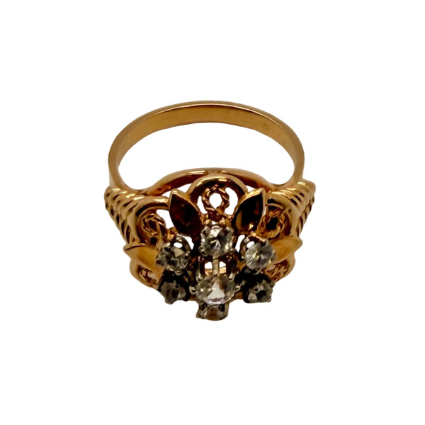 Bague Chou en Or Jaune 18K - Taille 53 - 5.35G