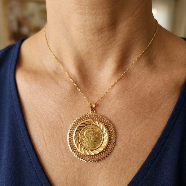 Pendentif en Or Jaune 22K - 13.57G