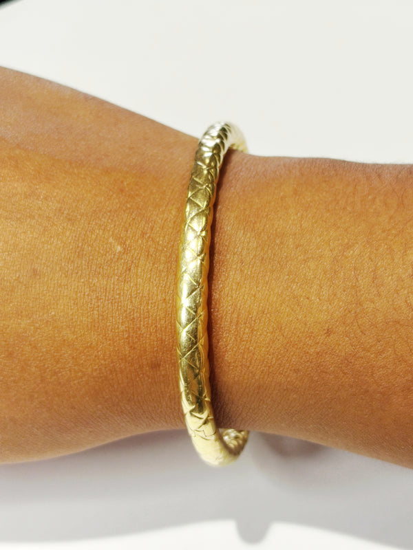 Bracelet Jonc en Or Jaune 18K 12.66 Grs