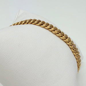 Bracelet Maille Américaine Or Jaune 18k