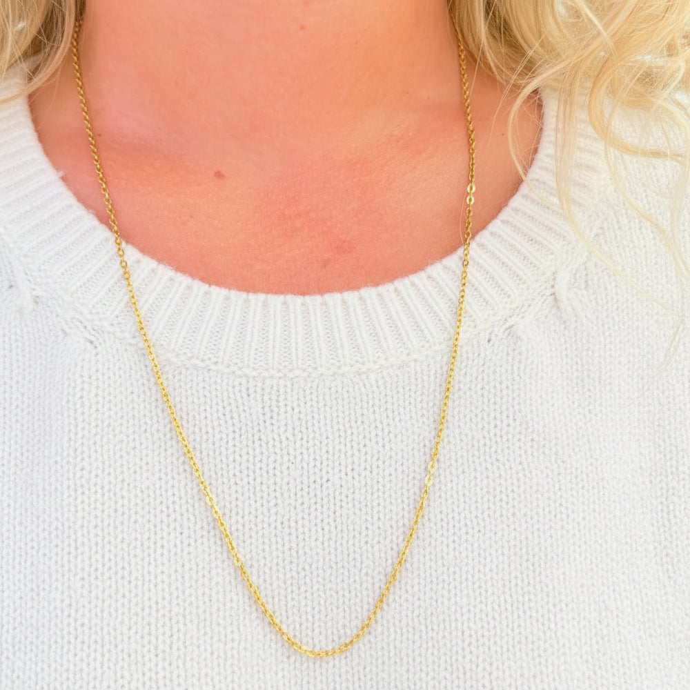 Collier en Or Jaune 18K - 60cm - 8.89gr