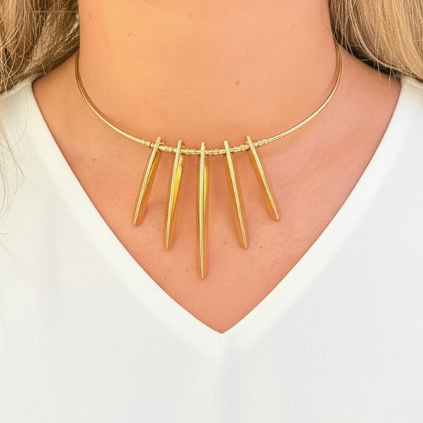 Collier ras du cou en or jaune 18K - 18.73g