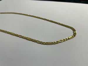 Collier en or jaune figaro 18K 22.8 Grs