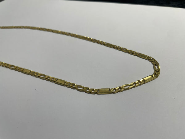 Collier en or jaune figaro 18K 22.8 Grs