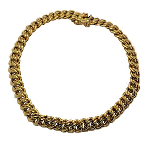 Bracelet Maille Américaine en Or Jaune 18 Carats