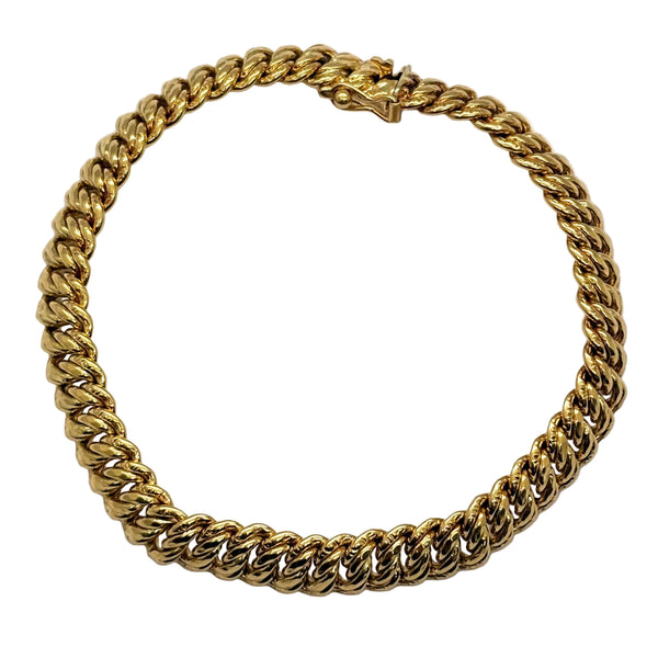 Bracelet Maille Américaine en Or Jaune 18 Carats