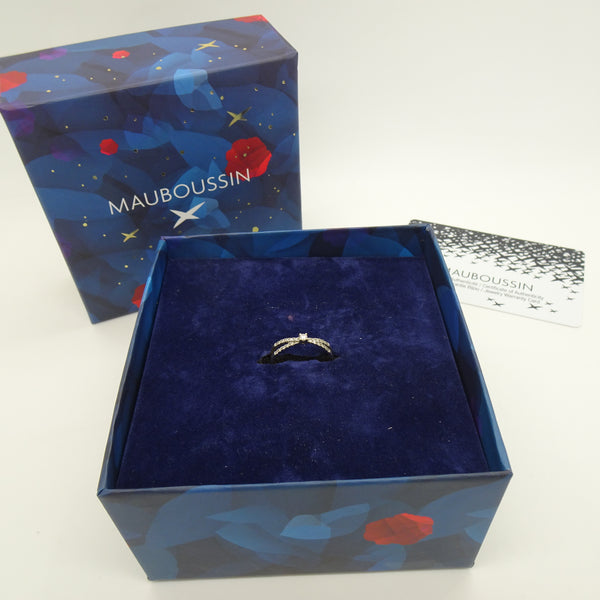 Bague Signée Mauboussin en Or Blanc avec Diamants - T 54