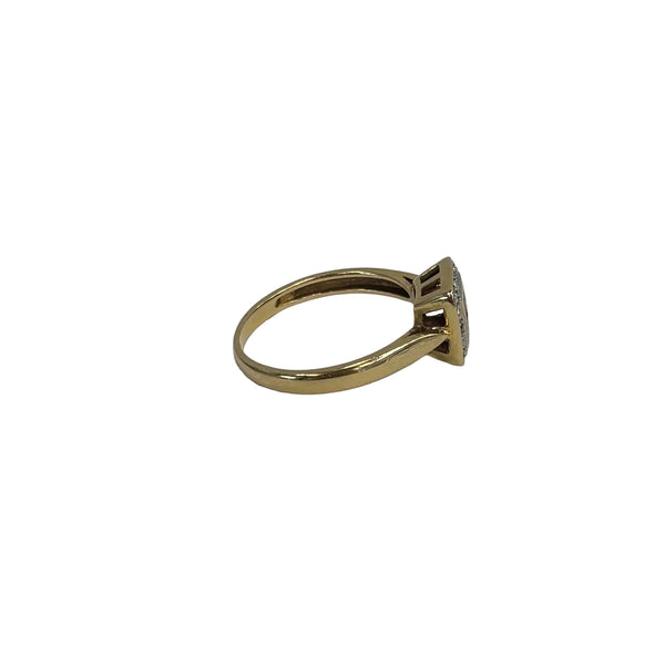 Bague Empierrée en or jaune 18 carats