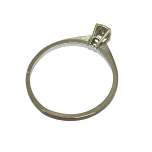 Bague Solitaire en Or Gris 18k - 1.37 G
