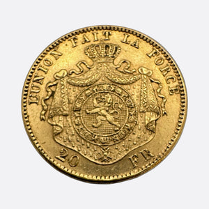 Pièce de 20 Francs en Or jaune 20K - 6.45g