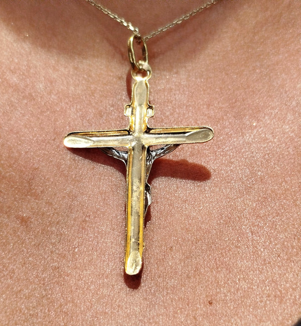 Pendentif Croix en Or Jaune 18K - 1.63 Grs