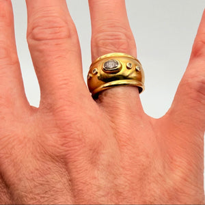 Bague en Or Jaune 18 Carats - Taille 56