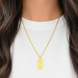 Pendentif symbole en or jaune 24K - 4.92Grs