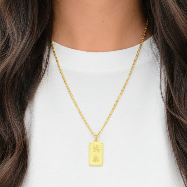 Pendentif symbole en or jaune 24K - 4.92Grs