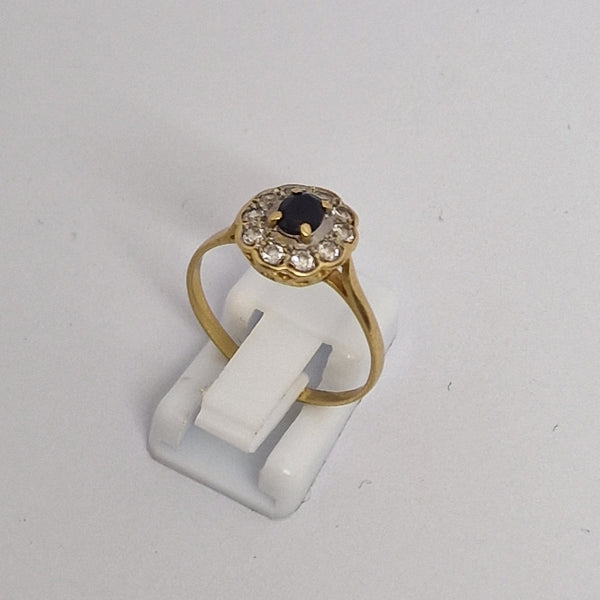 Bague Marguerite en Or Jaune 18K - Taille 58