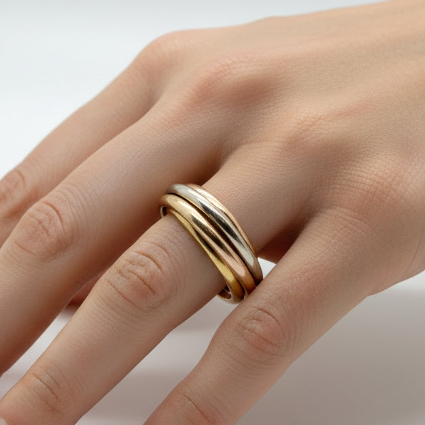 Bague Alliance en Or Jaune 18K - Taille 50 - 1.81 G